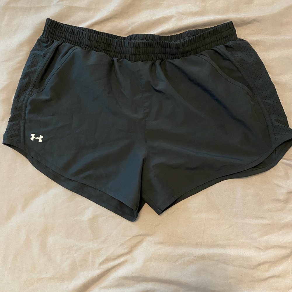 Black Under Armour running shorts